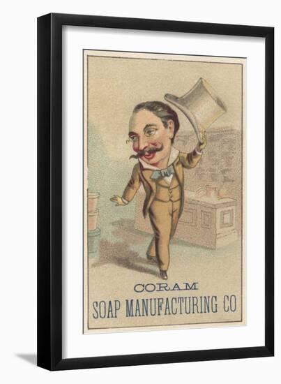 Advertisement for Coram Soap Manufacturing Co, C.1880-American School-Framed Giclee Print