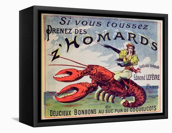 Advertisement for Cough Sweets 'Z'Homards', Late Nineteenth Century (Colour Litho)-French-Framed Premier Image Canvas