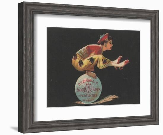 Advertisement for D. S. Brown and Co. Soap Makers and Perfumers, New York, C.1880-American School-Framed Premium Giclee Print