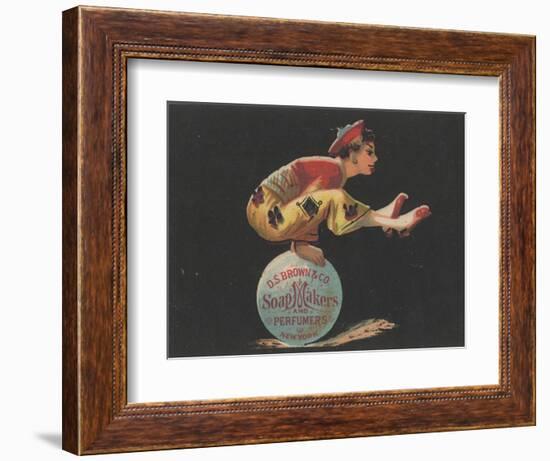 Advertisement for D. S. Brown and Co. Soap Makers and Perfumers, New York, C.1880-American School-Framed Premium Giclee Print
