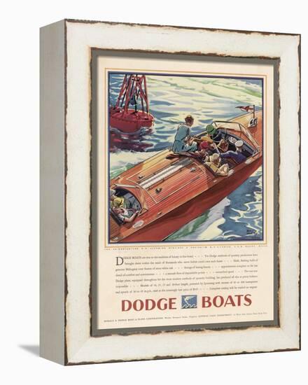 Advertisement for Dodge Boats-Ellis Wilson-Framed Premier Image Canvas