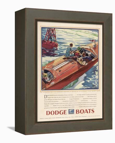 Advertisement for Dodge Boats-Ellis Wilson-Framed Premier Image Canvas