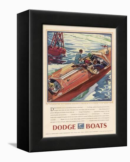 Advertisement for Dodge Boats-Ellis Wilson-Framed Premier Image Canvas