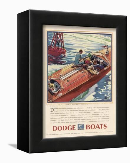 Advertisement for Dodge Boats-Ellis Wilson-Framed Photographic Print