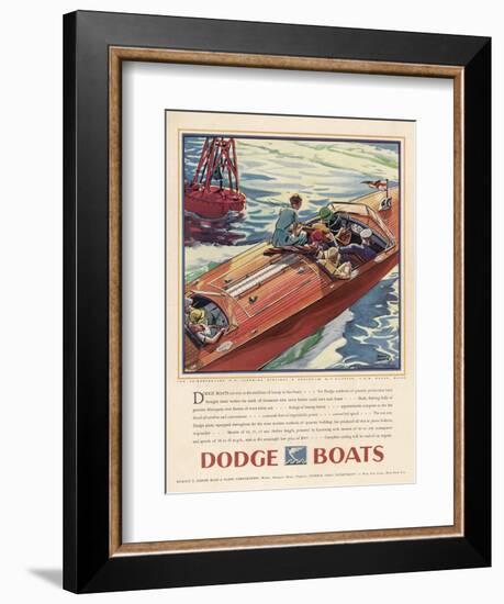 Advertisement for Dodge Boats-Ellis Wilson-Framed Photographic Print