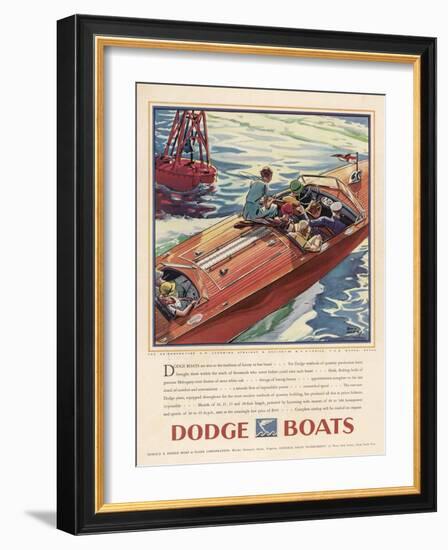 Advertisement for Dodge Boats-Ellis Wilson-Framed Photographic Print