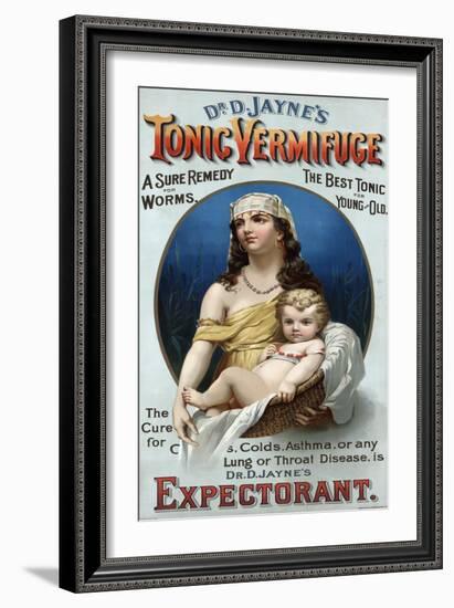 Advertisement for Dr. D. Jayne's Tonic Vermifuge-null-Framed Giclee Print