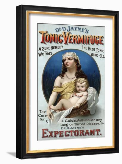 Advertisement for Dr. D. Jayne's Tonic Vermifuge-null-Framed Giclee Print