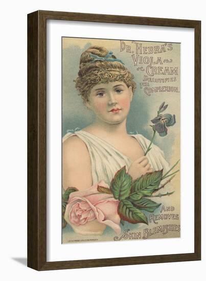 Advertisement for Dr. Hebra's Viola Cream, C.1897-American School-Framed Giclee Print