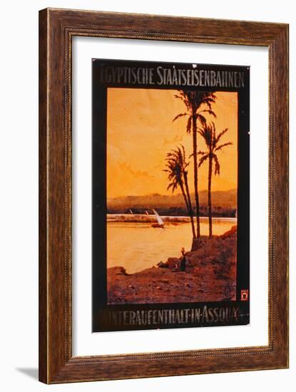 Advertisement for Egyptian Railways-null-Framed Giclee Print