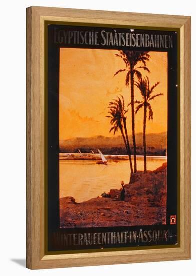 Advertisement for Egyptian Railways-null-Framed Premier Image Canvas