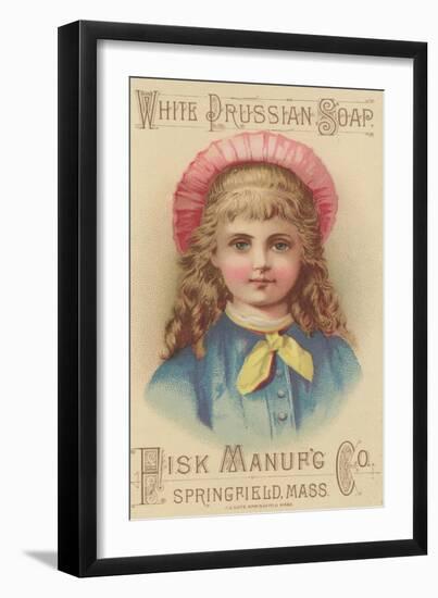 Advertisement for Fisk Manufacturing Co. White Prussian Soap, C.1880-American School-Framed Giclee Print