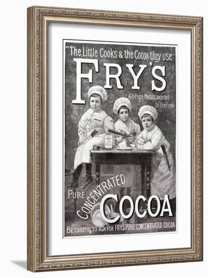 Advertisement for Fry's Cocoa-null-Framed Giclee Print