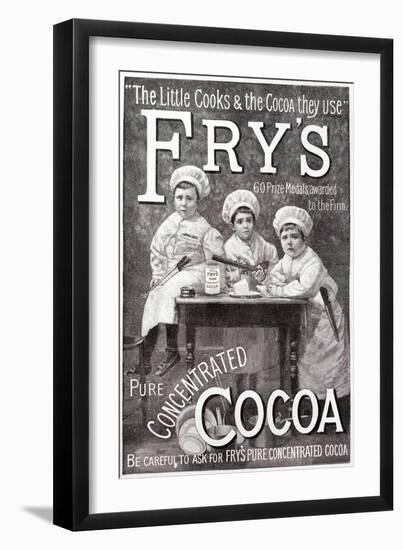 Advertisement for Fry's Cocoa-null-Framed Giclee Print