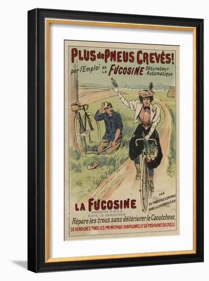 Advertisement for Fucosine Puncture Repair Kits-null-Framed Giclee Print