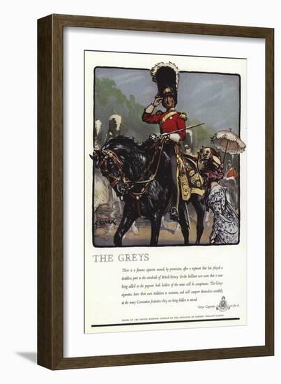 Advertisement for Greys Cigarettes-Christopher Clark-Framed Giclee Print