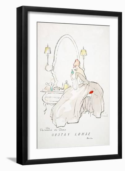 Advertisement for Gustav Lohse, Berlin, from Styl, Pub 1922 (Pochoir Print)-Jupp Wiertz-Framed Giclee Print