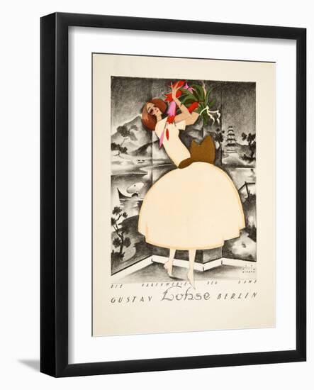 Advertisement for Gustav Lohse, Berlin, Perfume for Women, from Styl, Pub.1922 (Pochoir Print)-Jupp Wiertz-Framed Giclee Print