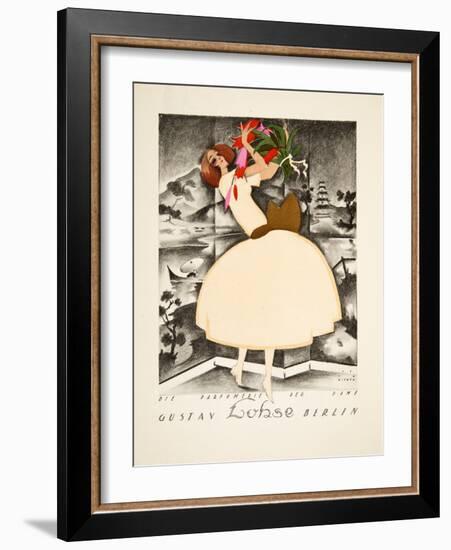 Advertisement for Gustav Lohse, Berlin, Perfume for Women, from Styl, Pub.1922 (Pochoir Print)-Jupp Wiertz-Framed Giclee Print