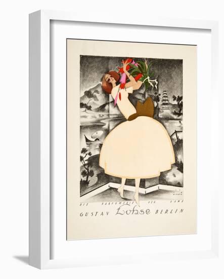 Advertisement for Gustav Lohse, Berlin, Perfume for Women, from Styl, Pub.1922 (Pochoir Print)-Jupp Wiertz-Framed Giclee Print