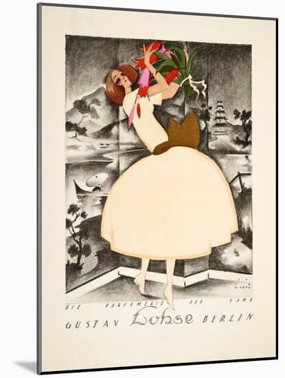 Advertisement for Gustav Lohse, Berlin, Perfume for Women, from Styl, Pub.1922 (Pochoir Print)-Jupp Wiertz-Mounted Giclee Print