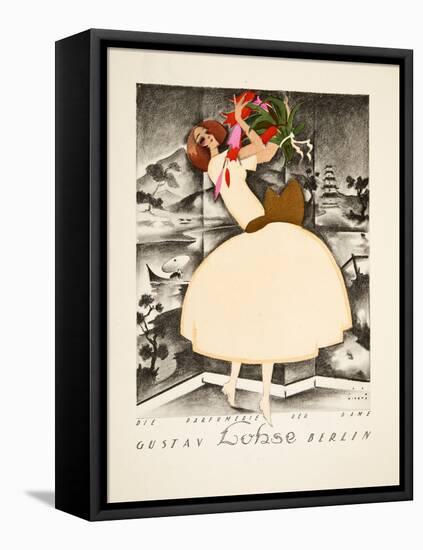 Advertisement for Gustav Lohse, Berlin, Perfume for Women, from Styl, Pub.1922 (Pochoir Print)-Jupp Wiertz-Framed Premier Image Canvas