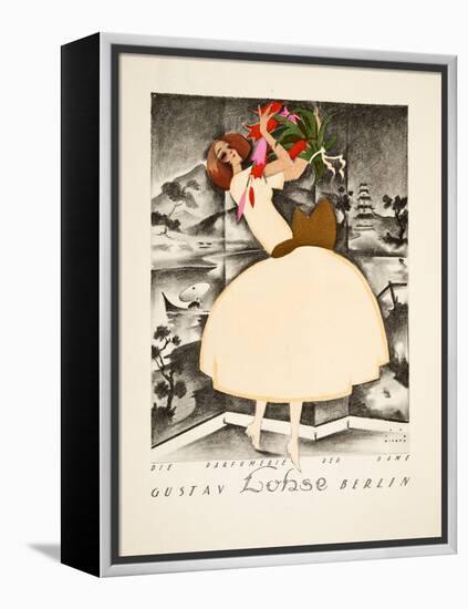 Advertisement for Gustav Lohse, Berlin, Perfume for Women, from Styl, Pub.1922 (Pochoir Print)-Jupp Wiertz-Framed Premier Image Canvas