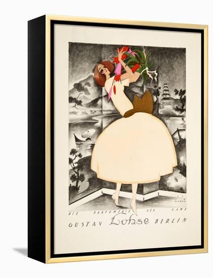 Advertisement for Gustav Lohse, Berlin, Perfume for Women, from Styl, Pub.1922 (Pochoir Print)-Jupp Wiertz-Framed Premier Image Canvas