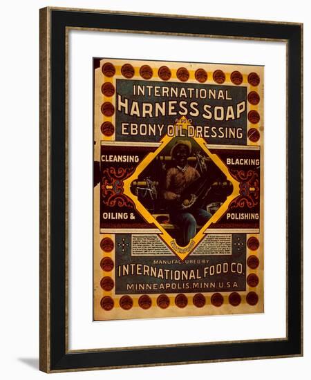 Advertisement for Harness Soap and Ebony Oil Dressing-null-Framed Giclee Print