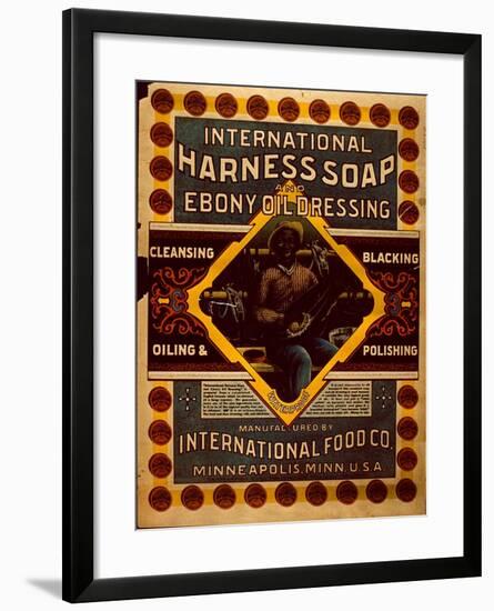 Advertisement for Harness Soap and Ebony Oil Dressing-null-Framed Giclee Print