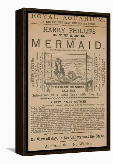 Advertisement for Harry Phillips' Living Mythological Mermaid-null-Framed Premier Image Canvas