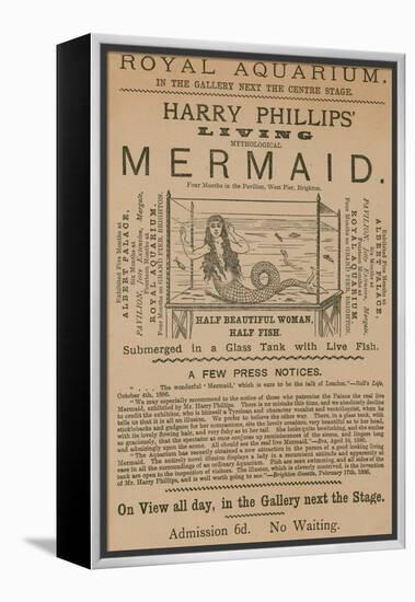 Advertisement for Harry Phillips' Living Mythological Mermaid-null-Framed Premier Image Canvas