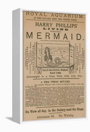 Advertisement for Harry Phillips' Living Mythological Mermaid-null-Framed Premier Image Canvas