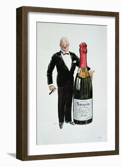 Advertisement For Heidsieck Champagne, c.1910-Sem-Framed Giclee Print