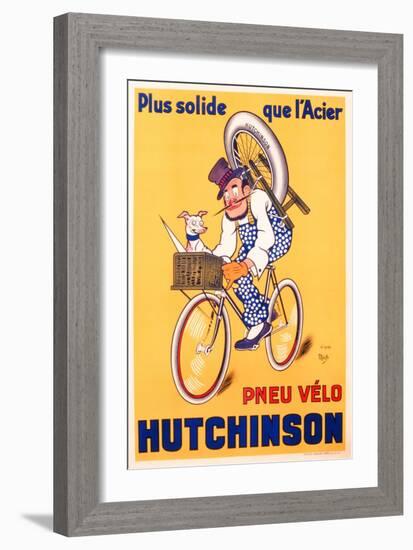 Advertisement for Hutchinson Tyres, c.1937-Michel, called Mich Liebeaux-Framed Giclee Print