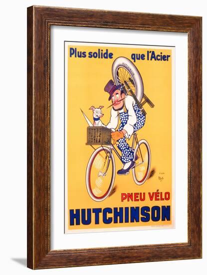 Advertisement for Hutchinson Tyres, c.1937-Michel, called Mich Liebeaux-Framed Giclee Print