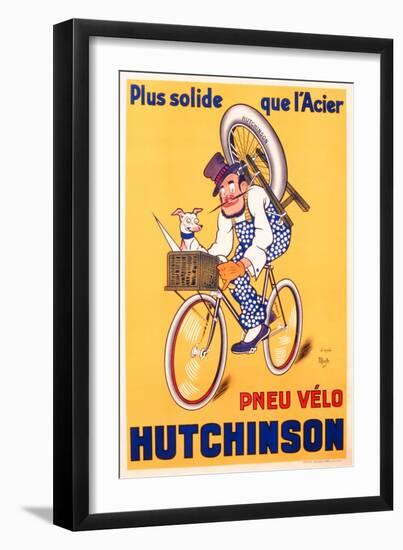 Advertisement for Hutchinson Tyres, c.1937-Michel, called Mich Liebeaux-Framed Giclee Print