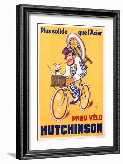 Advertisement for Hutchinson Tyres, c.1937-Michel, called Mich Liebeaux-Framed Giclee Print