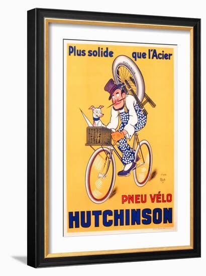 Advertisement for Hutchinson Tyres, c.1937-Michel, called Mich Liebeaux-Framed Giclee Print