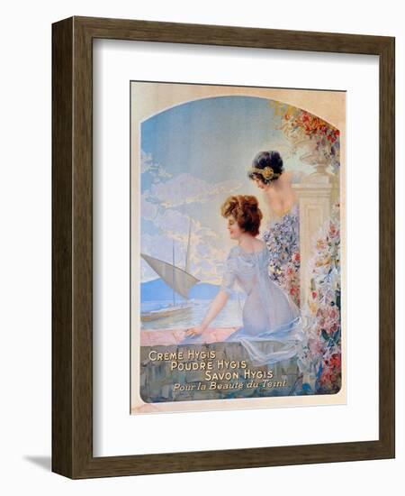 Advertisement for Hygis Beauty Products for the Skin, c.1910-French School-Framed Giclee Print