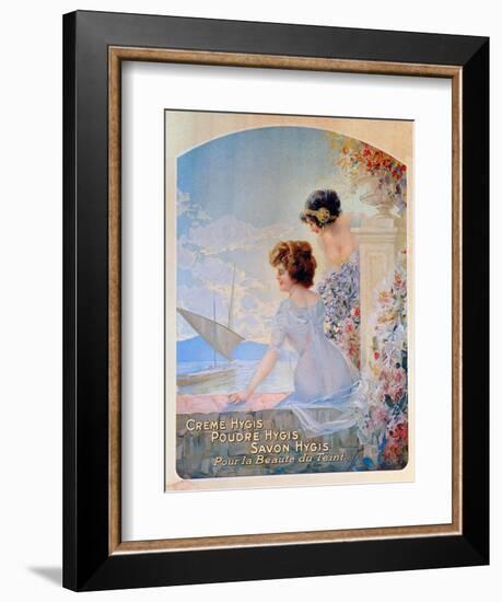 Advertisement for Hygis Beauty Products for the Skin, c.1910-French School-Framed Giclee Print