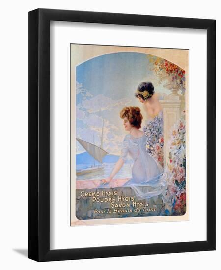 Advertisement for Hygis Beauty Products for the Skin, c.1910-French School-Framed Giclee Print