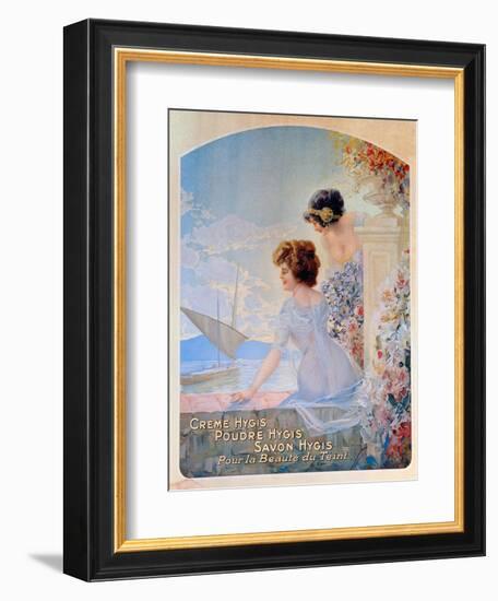 Advertisement for Hygis Beauty Products for the Skin, c.1910-French School-Framed Giclee Print