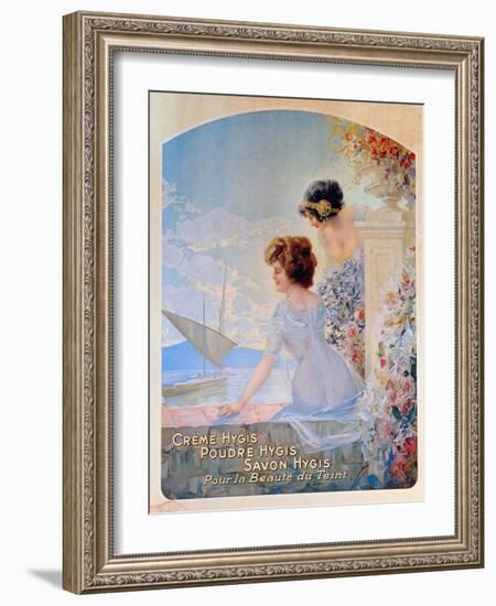 Advertisement for Hygis Beauty Products for the Skin, c.1910-French School-Framed Giclee Print