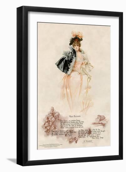 Advertisement for Ivory Soap Featuring Beautiful Miss Blossom, 1890s-null-Framed Giclee Print