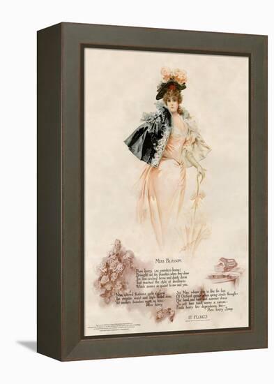 Advertisement for Ivory Soap Featuring Beautiful Miss Blossom, 1890s-null-Framed Premier Image Canvas