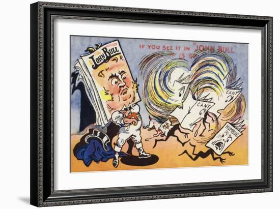 Advertisement for John Bull Magazine-null-Framed Giclee Print