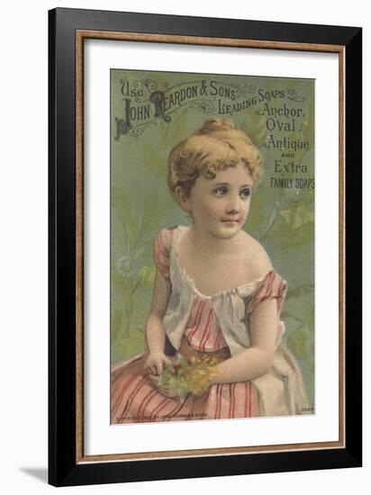Advertisement for John Reardon and Sons Leading Soaps: Anchor, Oval, Antique and Extra Family Soaps-American School-Framed Giclee Print