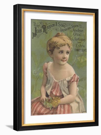 Advertisement for John Reardon and Sons Leading Soaps: Anchor, Oval, Antique and Extra Family Soaps-American School-Framed Giclee Print