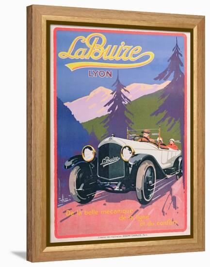 Advertisement for La Buize Automobiles, C.1920-null-Framed Premier Image Canvas